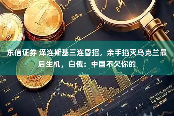 东信证券 泽连斯基三连昏招，亲手掐灭乌克兰最后生机，白俄：中国不欠你的