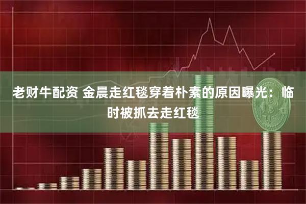 老财牛配资 金晨走红毯穿着朴素的原因曝光：临时被抓去走红毯