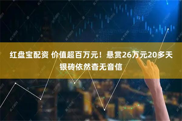 红盘宝配资 价值超百万元！悬赏26万元20多天银砖依然杳无音信