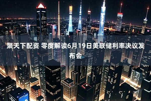 聚天下配资 零度解读6月19日美联储利率决议发布会