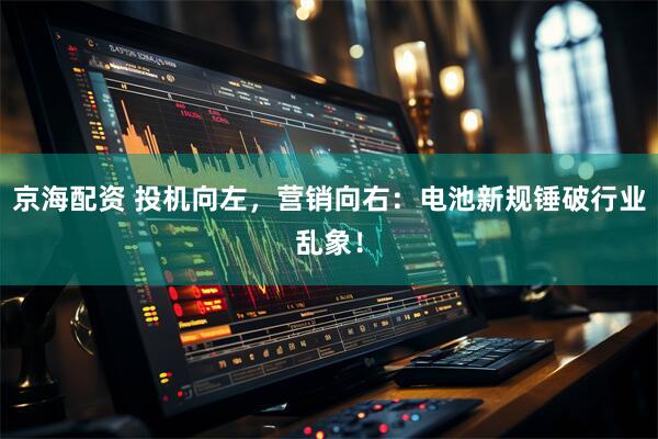 京海配资 投机向左，营销向右：电池新规锤破行业乱象！